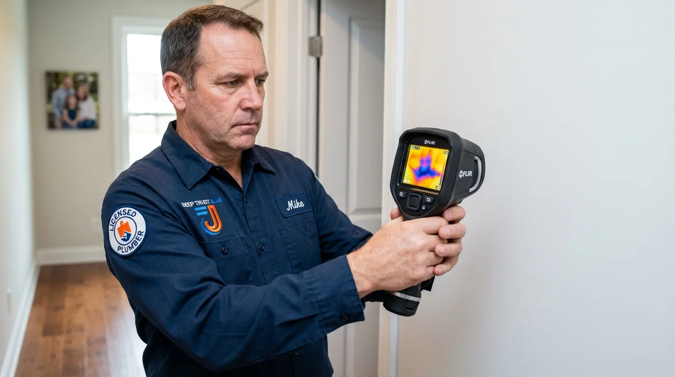 Thermal imaging leak detection by Johns Plumbing LLC in Gowanda